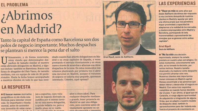 ¿Abrimos en Madrid?