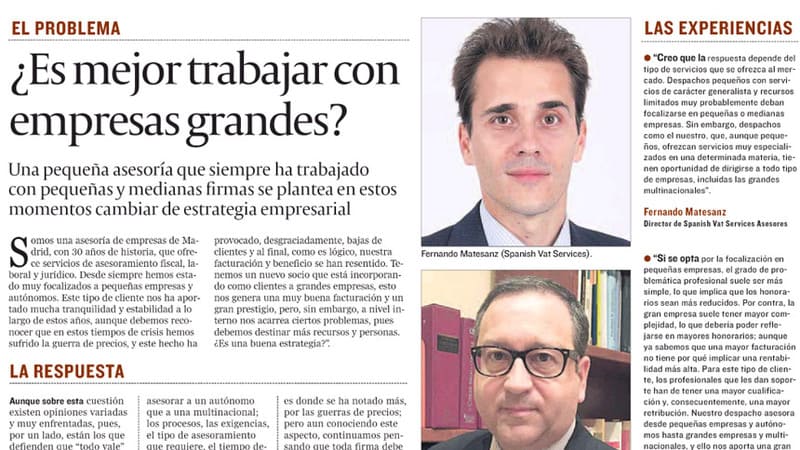 ¿Es mejor trabajar con empresas grandes?