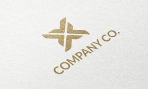 company-co-business-logo-in-gold-emboss